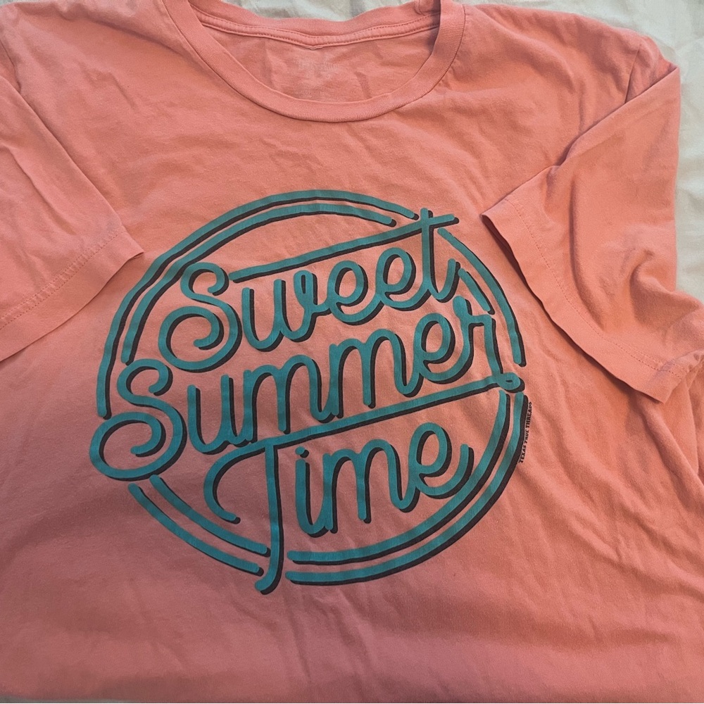 Sweet Summer Time Coral Graphic Tee